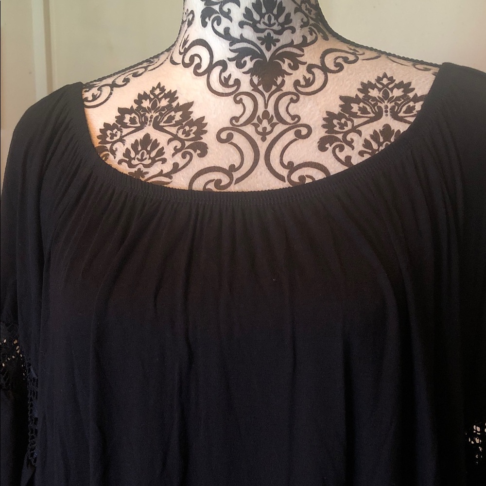 Black Boho Maxi Dress - Picture 3 of 4